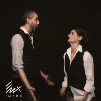 Hooray Hug GIF by EUX Compagnie d'Improvisation