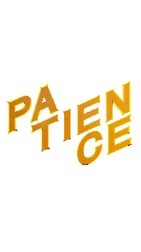 Patience 3D Letters Sticker by Colab Gallery
