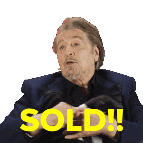 Auctioning Al Pacino Sticker by BuzzFeed