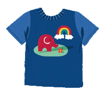 Rainbow Elephant Sticker by Babipur
