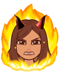 Angry Girl Sticker by Ulya Kurbanova
