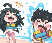Laugh Beach Sticker by Jin