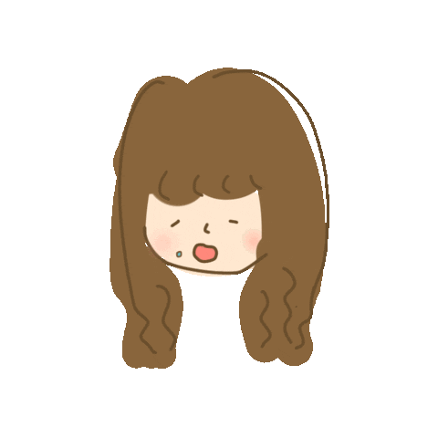 arimasu_03 girl sleepy かわいい 女の子 Sticker