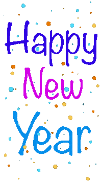 New Year Text Sticker
