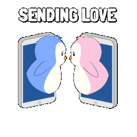 I Love You Kiss Sticker by Pudgy Penguins