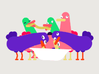 animation eating GIF