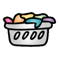 laundry kaddict Sticker by Krissyanne Designs
