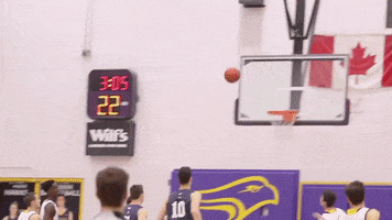 Basketball Slamdunk GIF by Wilfrid Laurier University