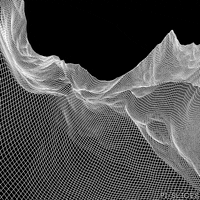 pislices loop 3d trippy black and white GIF