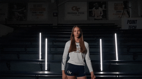 Georgia Tech Volleyball GIF by Georgia Tech Yellow Jackets