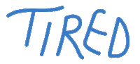 Tired Mood Sticker by Think Hale