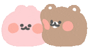 Bear Rabbit Sticker