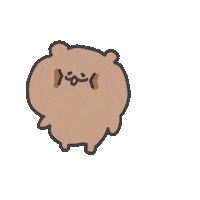 lovablepipi03 tired bear 熊 lovablepipi Sticker