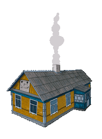 Illustration Home Sticker