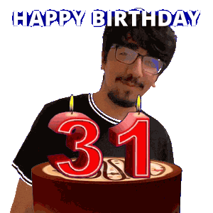 31St Birthday Sticker