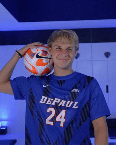 Mens Soccer GIF by DePaul Athletics