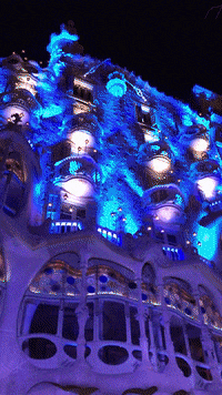 CasaBatlloGaudi christmas new year navidad barcelona GIF
