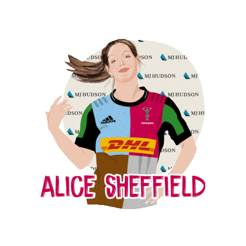 Womens Rugby Lock Sticker by Harlequins Women