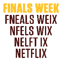Netflix Finals Sticker by Texas A&M at Qatar