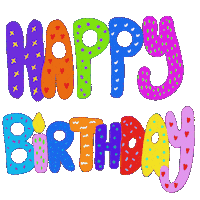 Happy Birthday Sticker by Jelene