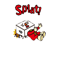 Splat Pain Sticker by In.decide