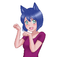 Cat Girl Dance Sticker