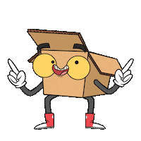 Stand Up Sticker by LaCajaPopular