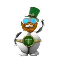 St Patricks Day Good Luck Sticker by Kenesispro