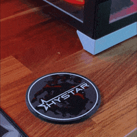 Hystar gaming rgb desk water bottle GIF