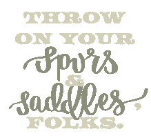 Cowgirl Saddle Up Sticker by Molly Virginia Morris Photography