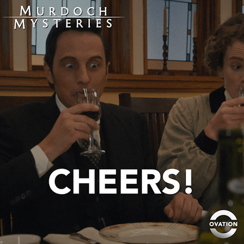 Murdoch Mysteries Cheers GIF by Ovation TV