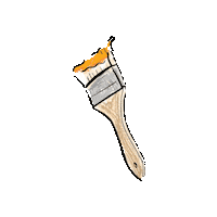 ddfuego drag queen paintbrush paint brush ddfuego Sticker