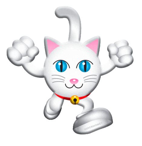 Cat Love Sticker by PEEKASSO