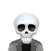 Happy Black And White Sticker