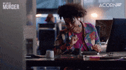 Lucy Lawless Reaction GIF by Acorn TV