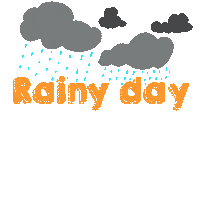 Rainy Day Water Sticker