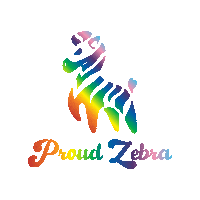 Rainbow Love Sticker by Proud Zebra