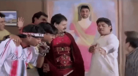 gif__tom phir hera pheri johnny lever bilanchi nagin nighali johnny lever dance GIF