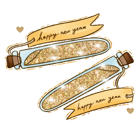 Happy New Years Sticker by Roxy James