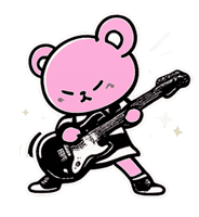 Rock Guitar Sticker