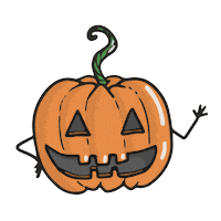 Jack O Lantern Hello Sticker