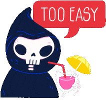 Grim Reaper Halloween Sticker by 2is3