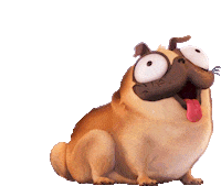 Pug Sticker by NETFLIX