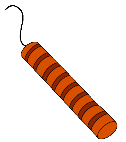 New Year Firework Sticker