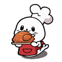 Chef Cooking Sticker by Sappy Seals