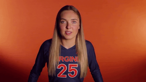 VirginiaAthletics giphyupload uva virginiasports uvavolleyball GIF