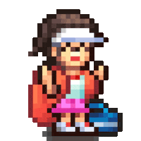 Tennis 8Bit Sticker