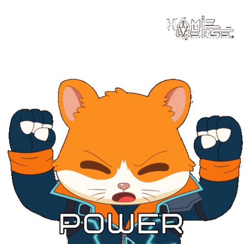 Getting Stronger Power Sticker by Hamieverse