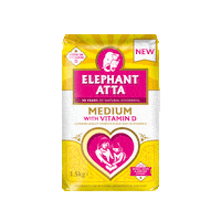 Vitamin D Flour Sticker by Elephantattaofficial