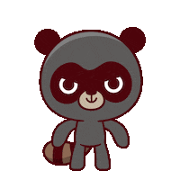 EstudioKudasai ninja raccoon mapache kudasai Sticker
